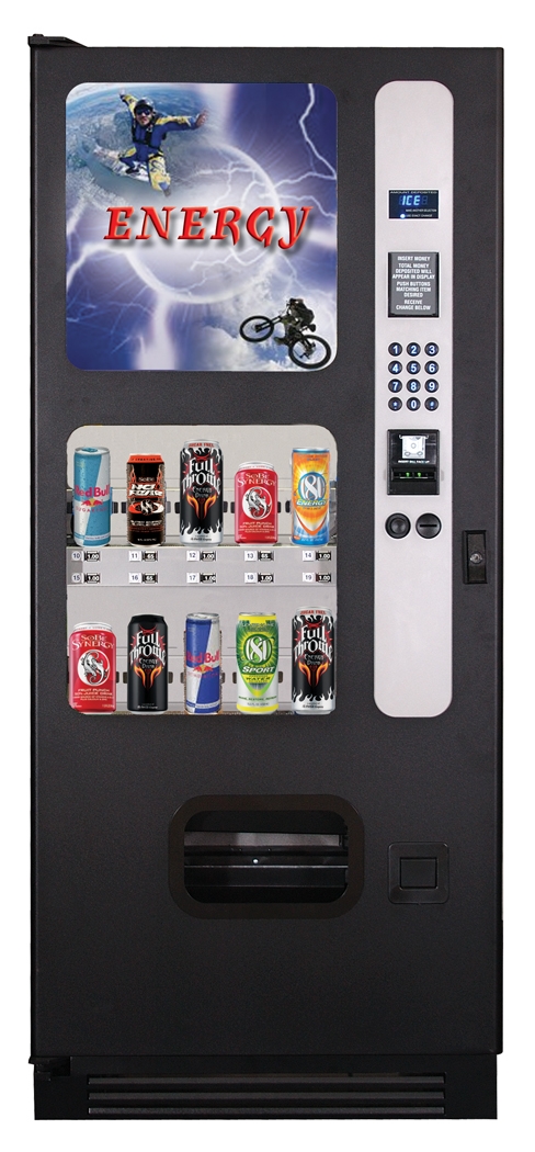 Energy drink vending machine